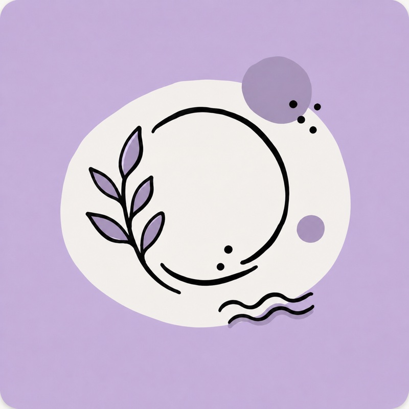 Menopause and natural balance illustration