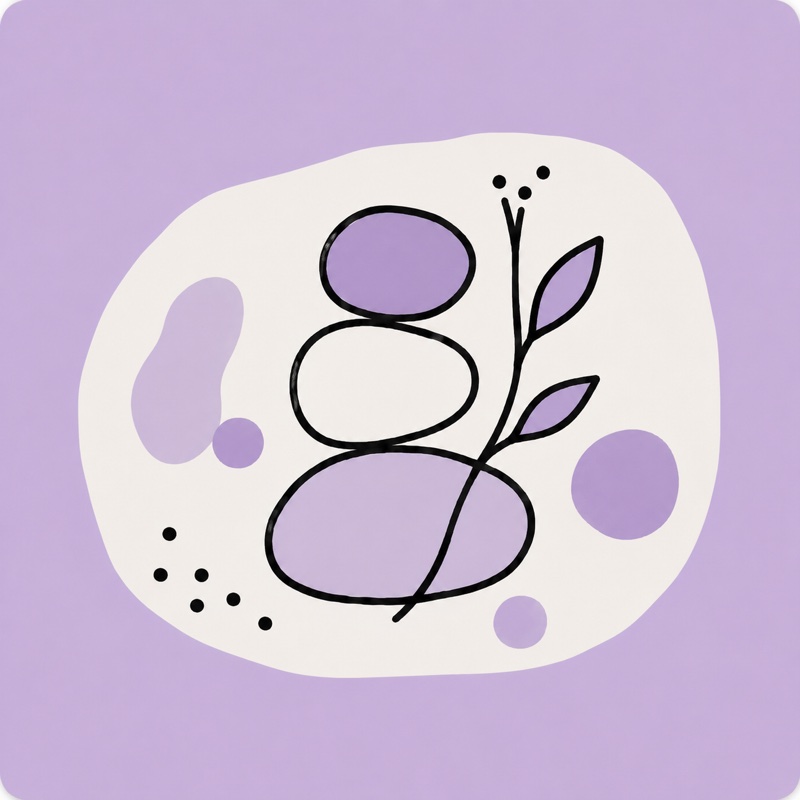 Balance and natural thyroid healing illustration